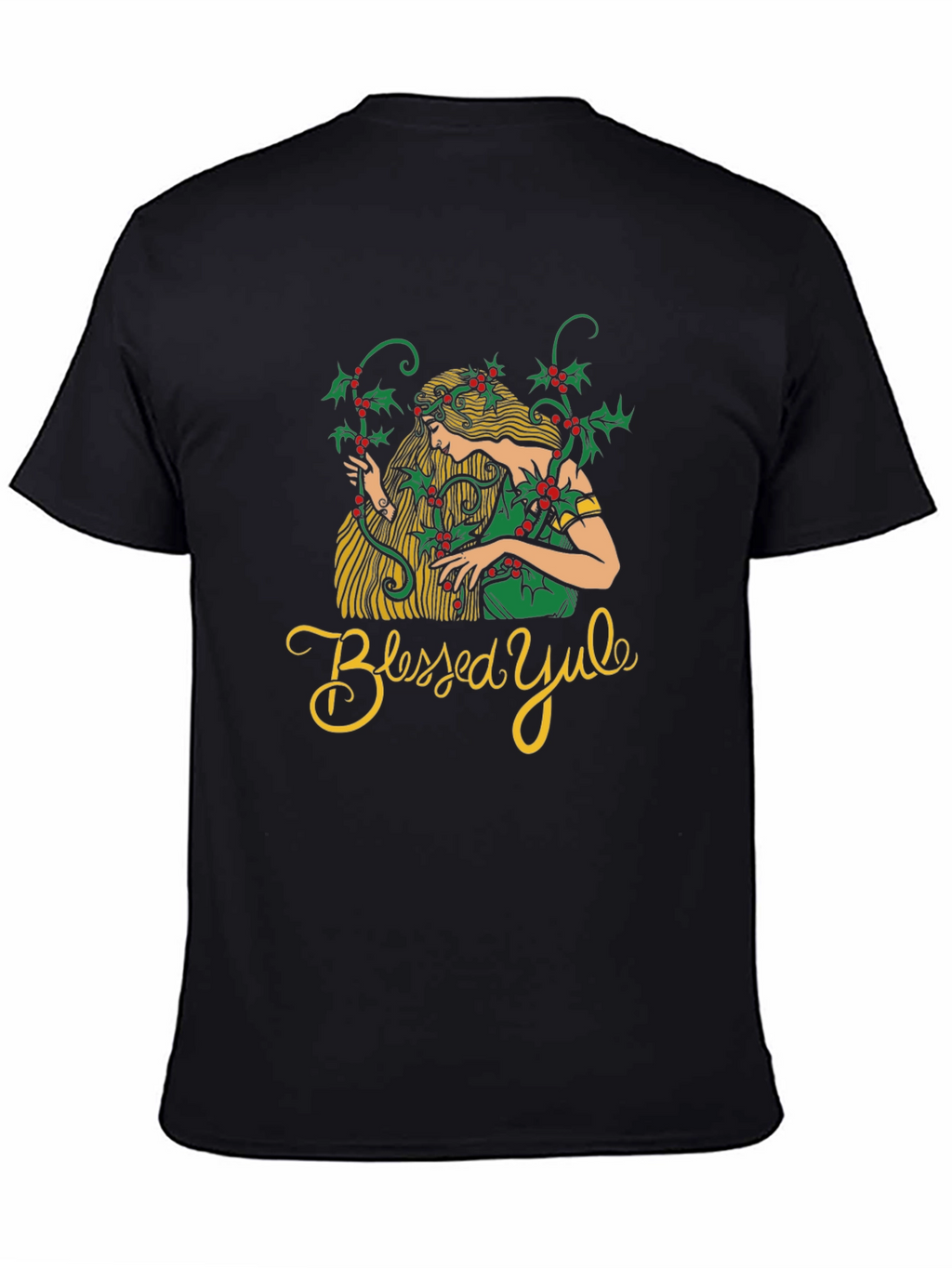 Blessed Yule Womans Holiday T-Shirt