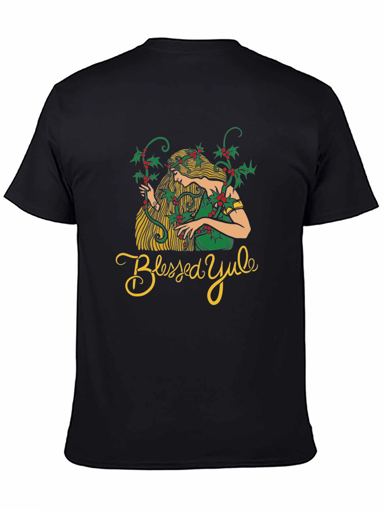 Blessed Yule Womans Holiday T-Shirt
