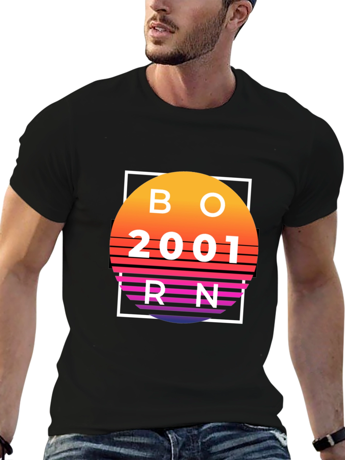 Born in 2001 Retro T-Shirt