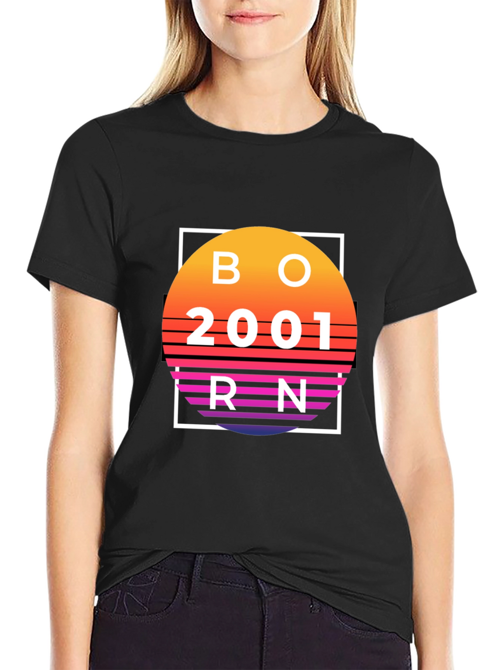 Born in 2001 Retro T-Shirt