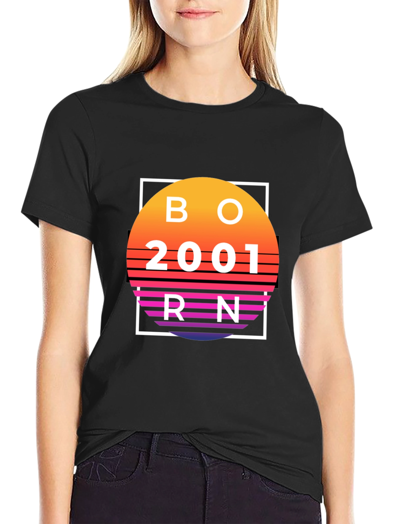 Born in 2001 Retro T-Shirt