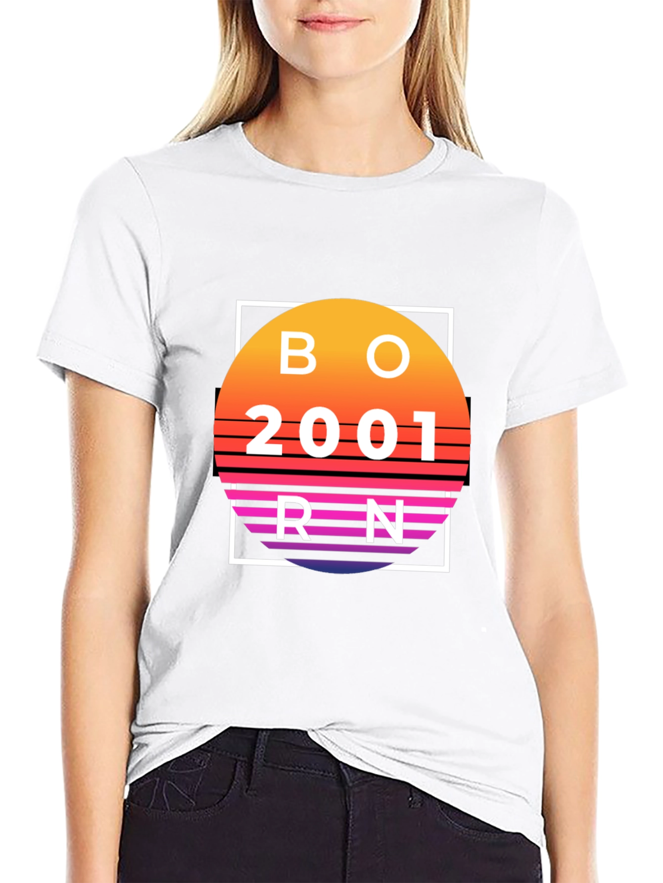Born in 2001 Retro T-Shirt