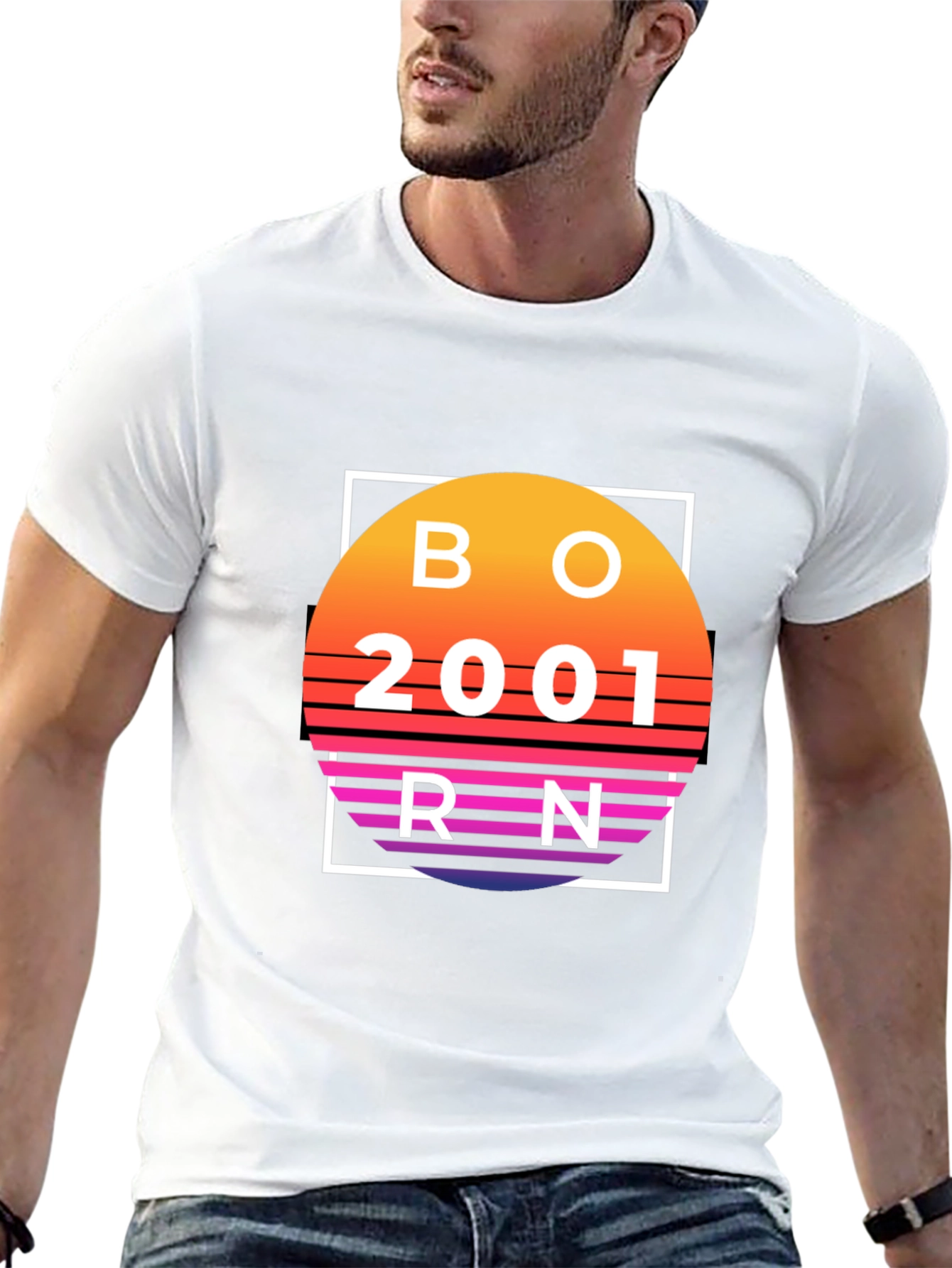 Born in 2001 Retro T-Shirt