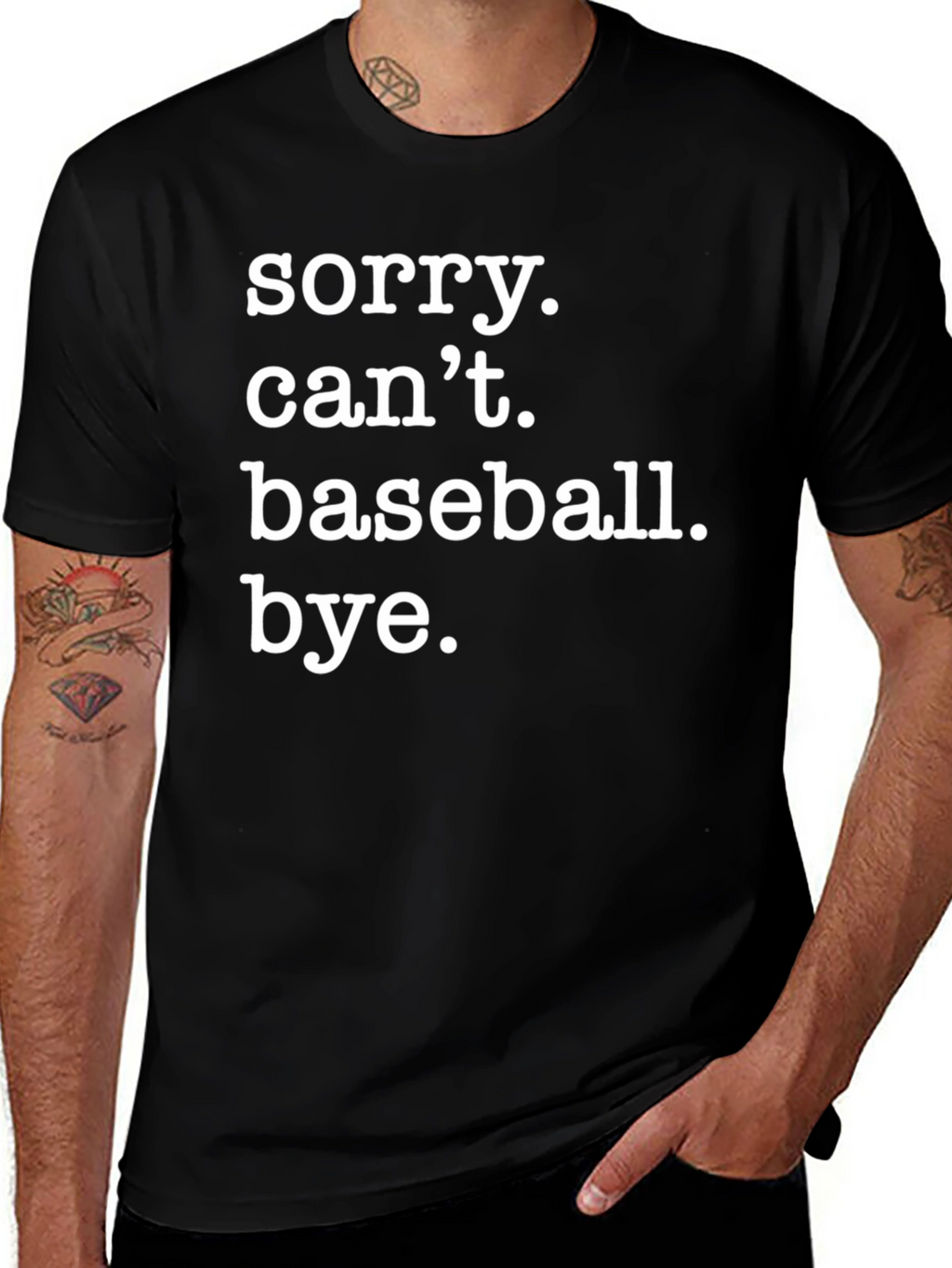 Funny Baseball T-Shirt - Sorry Cant Bye