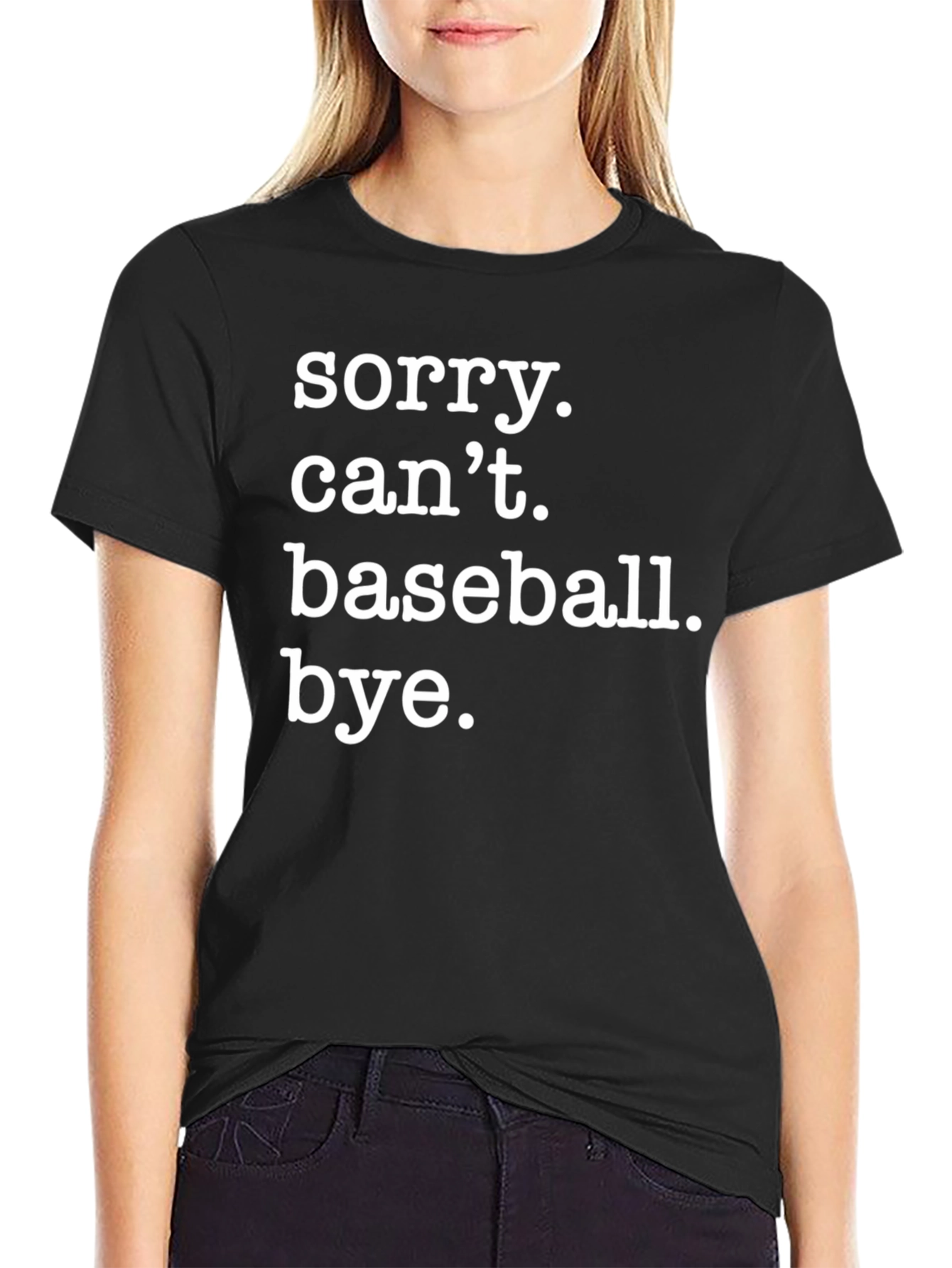 Funny Baseball T-Shirt - Sorry Cant Bye