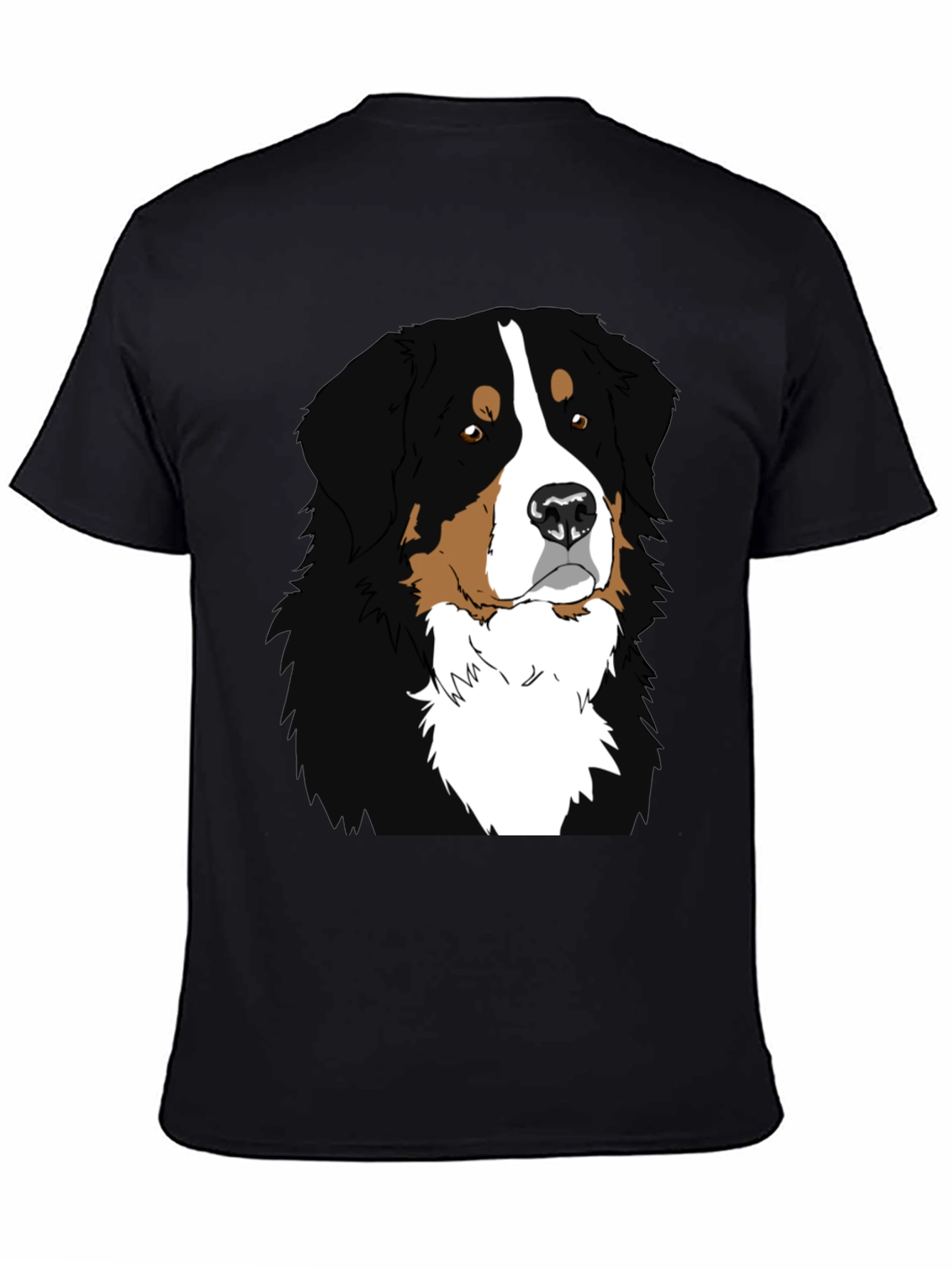 Bernese Mountain Dog Graphic Tee - Black