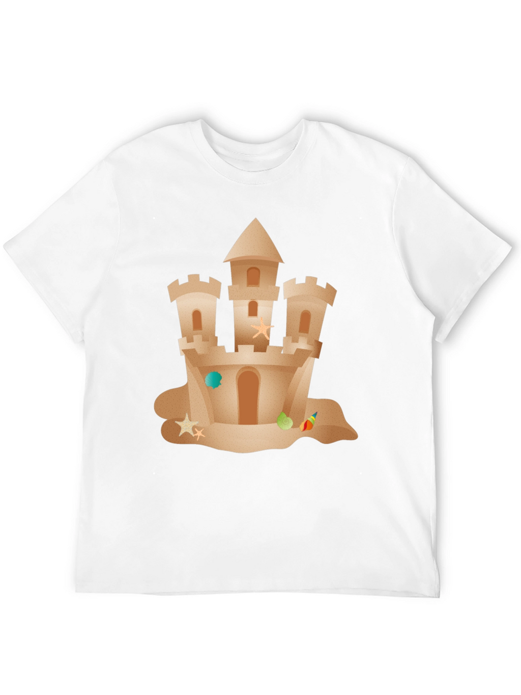 Sandcastle Graphic Tee - Beach Lover Summer T-Shirt