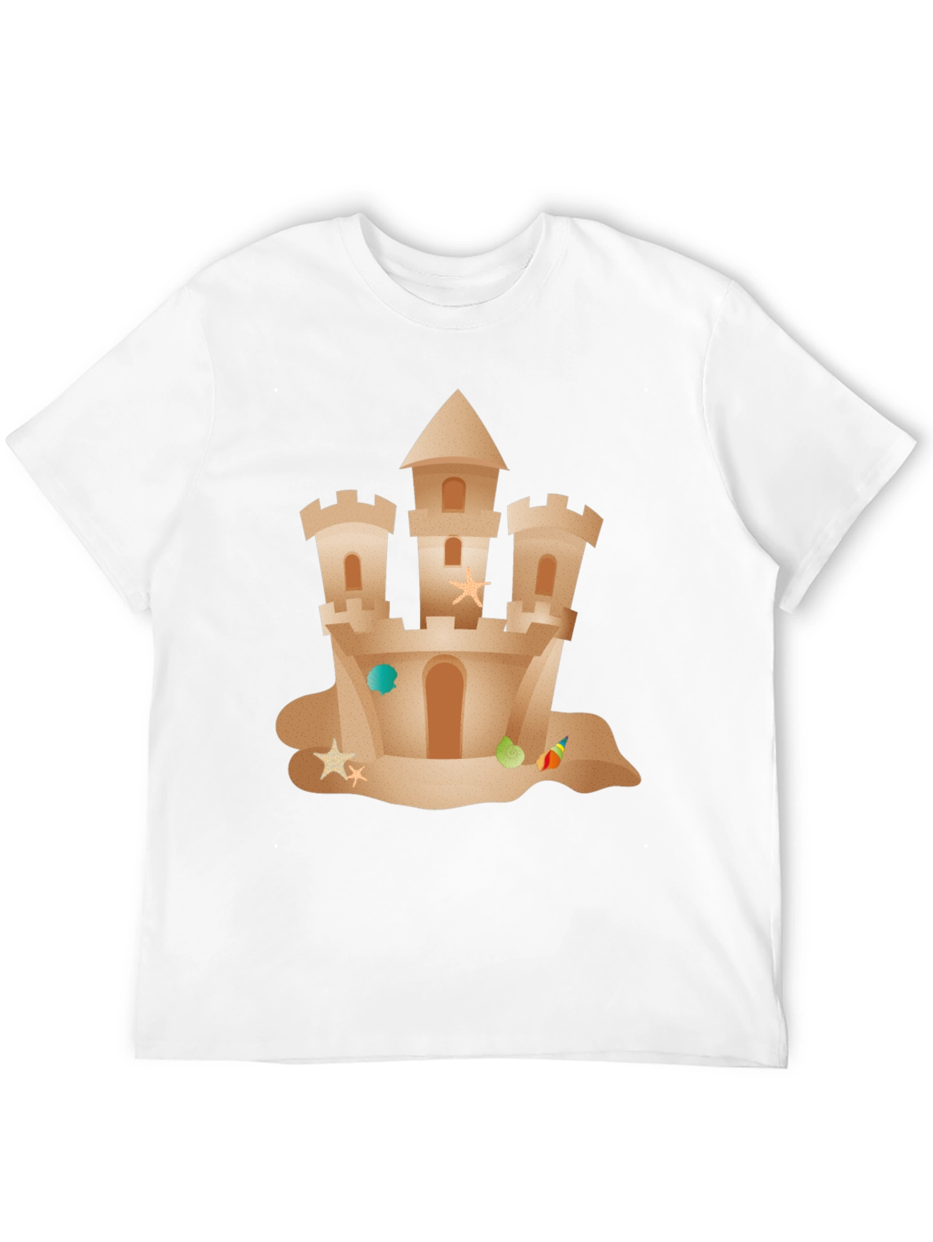 Sandcastle Graphic Tee - Beach Lover Summer T-Shirt
