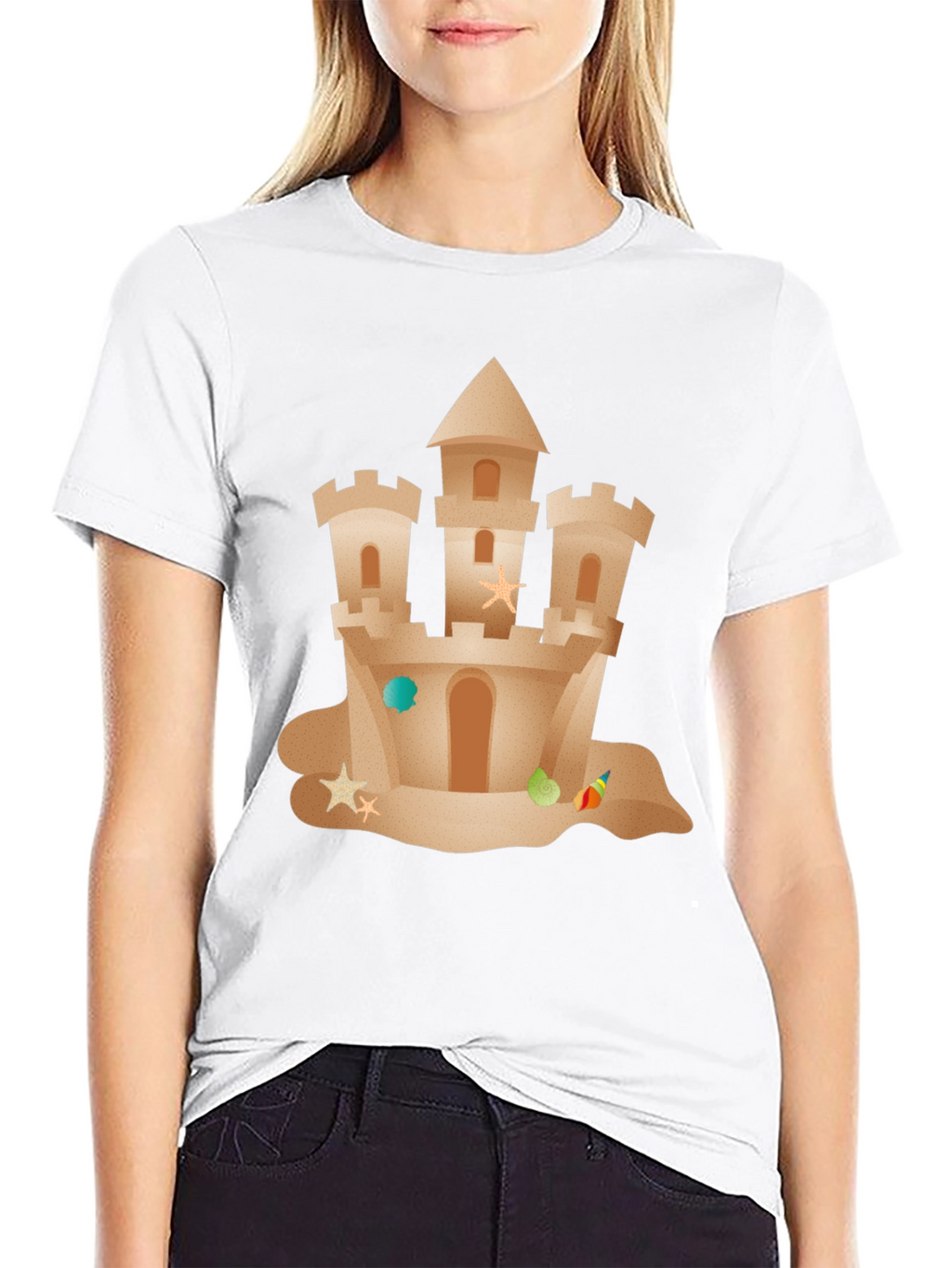 Sandcastle Graphic Tee - Beach Lover Summer T-Shirt