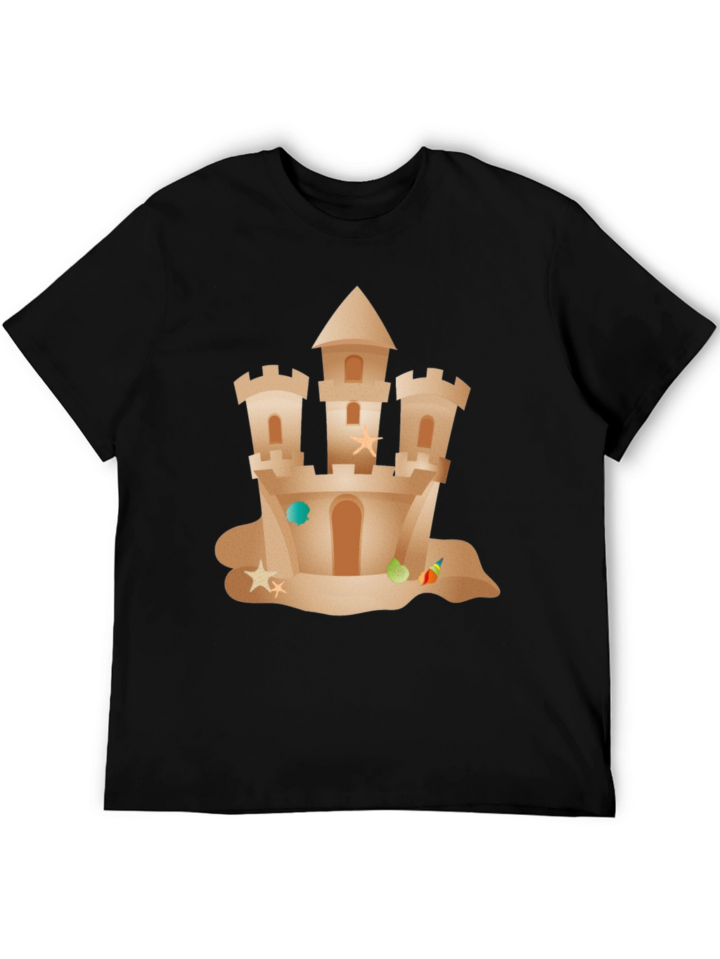 Sandcastle Graphic Tee - Beach Lover Summer T-Shirt
