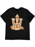 Sandcastle Graphic Tee - Beach Lover Summer T-Shirt