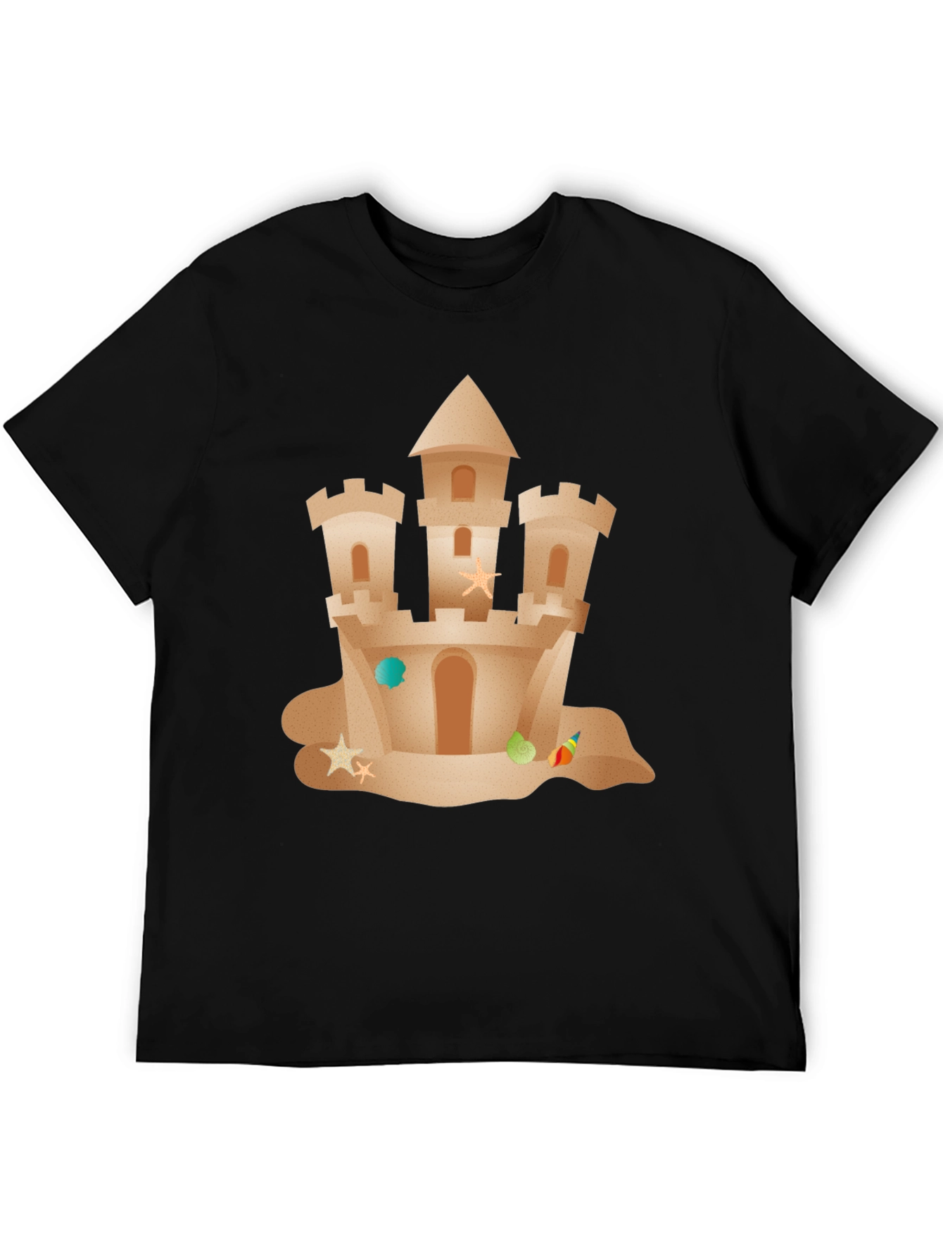 Sandcastle Graphic Tee - Beach Lover Summer T-Shirt