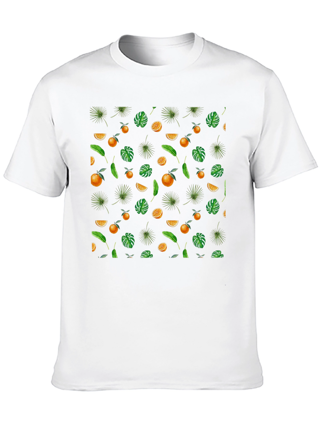 Tropical Fruit Print T-Shirt
