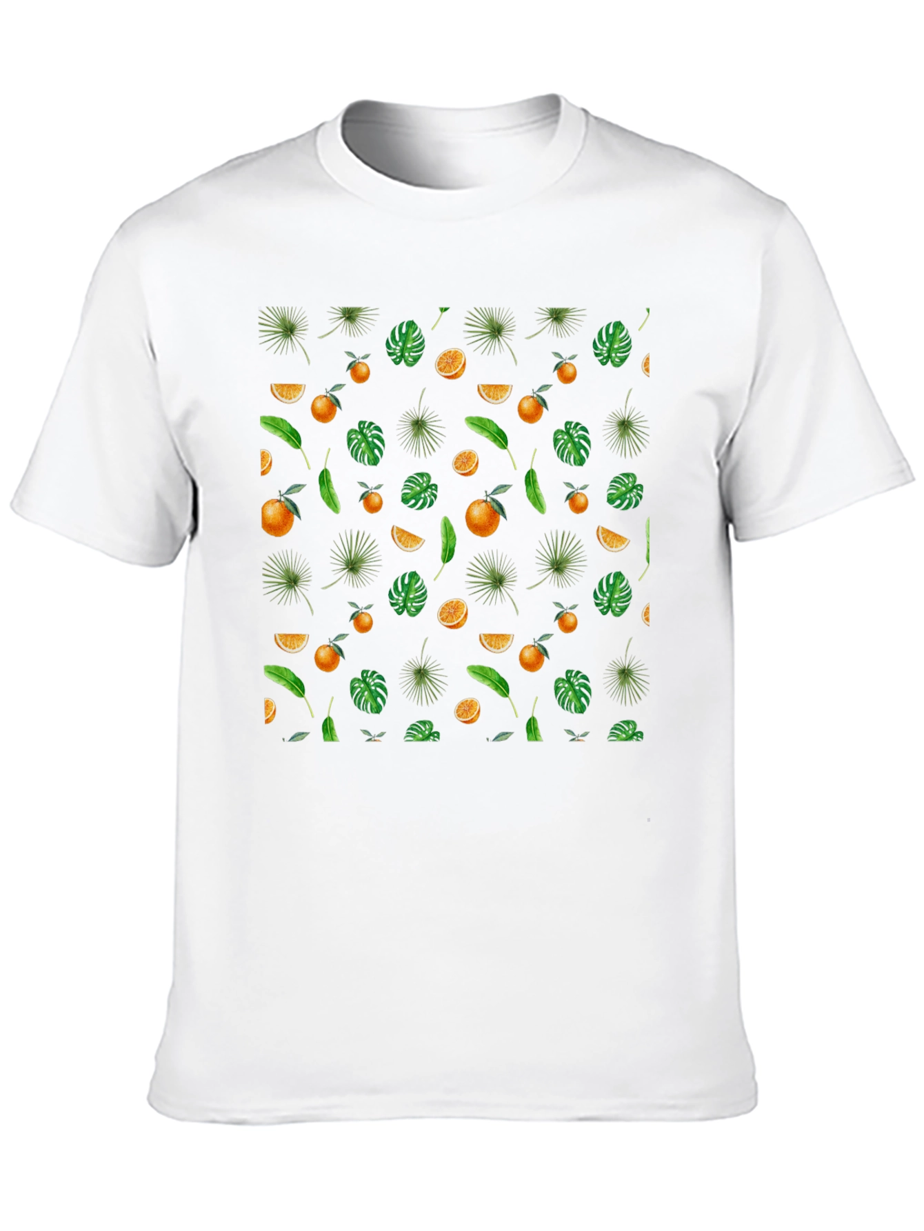 Tropical Fruit Print T-Shirt