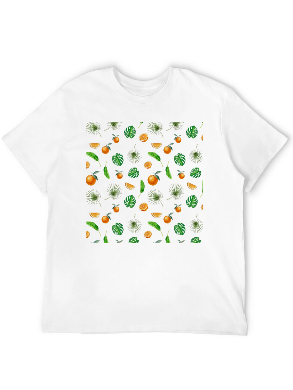 Tropical Fruit Print T-Shirt