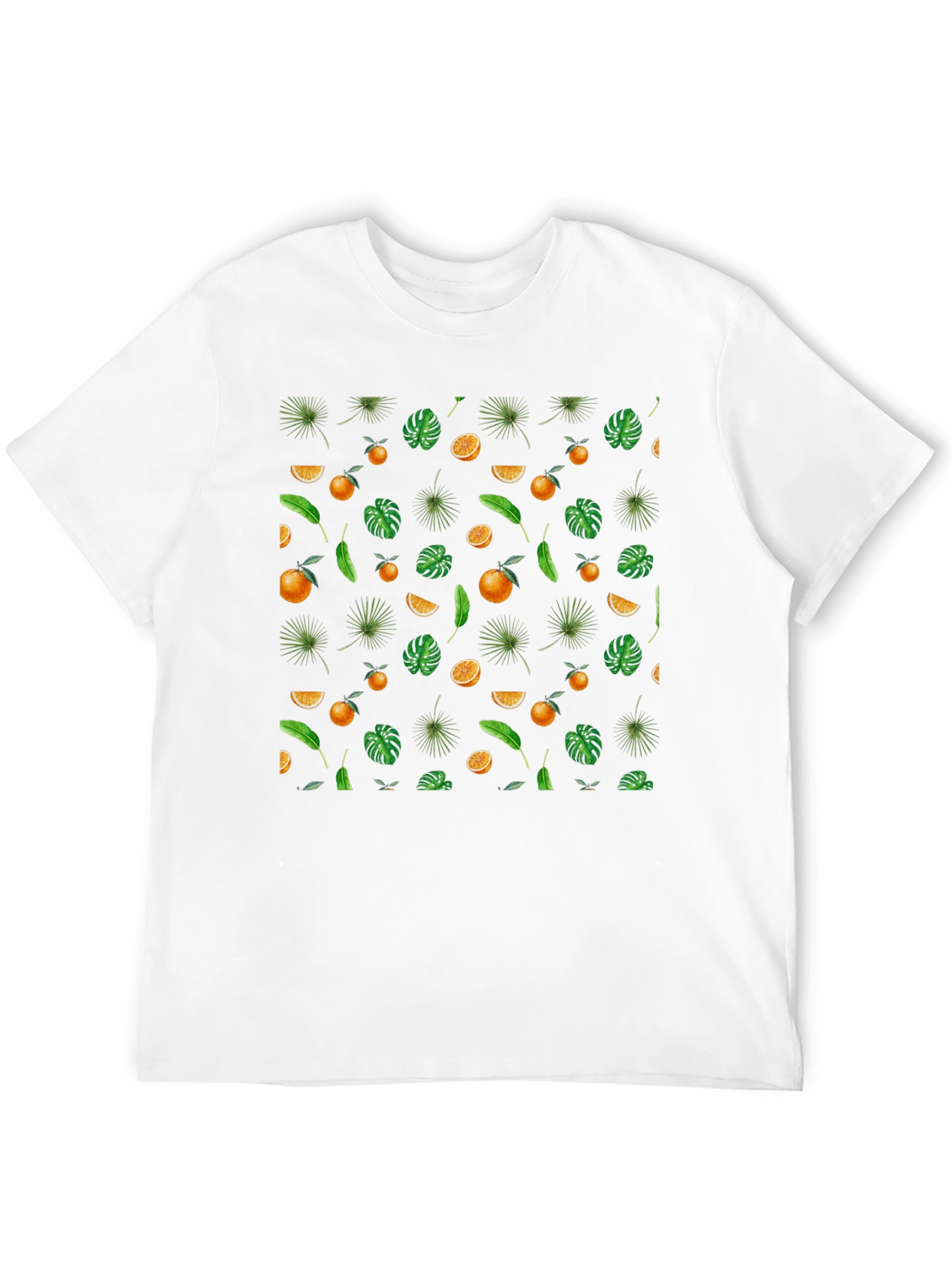 Tropical Fruit Print T-Shirt