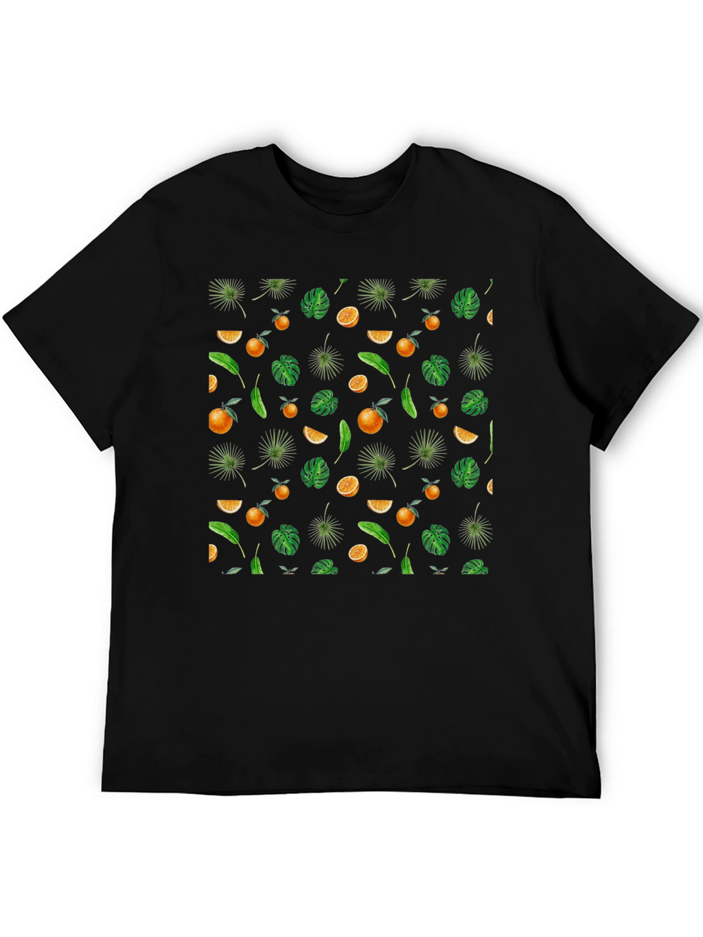 Tropical Fruit Print T-Shirt