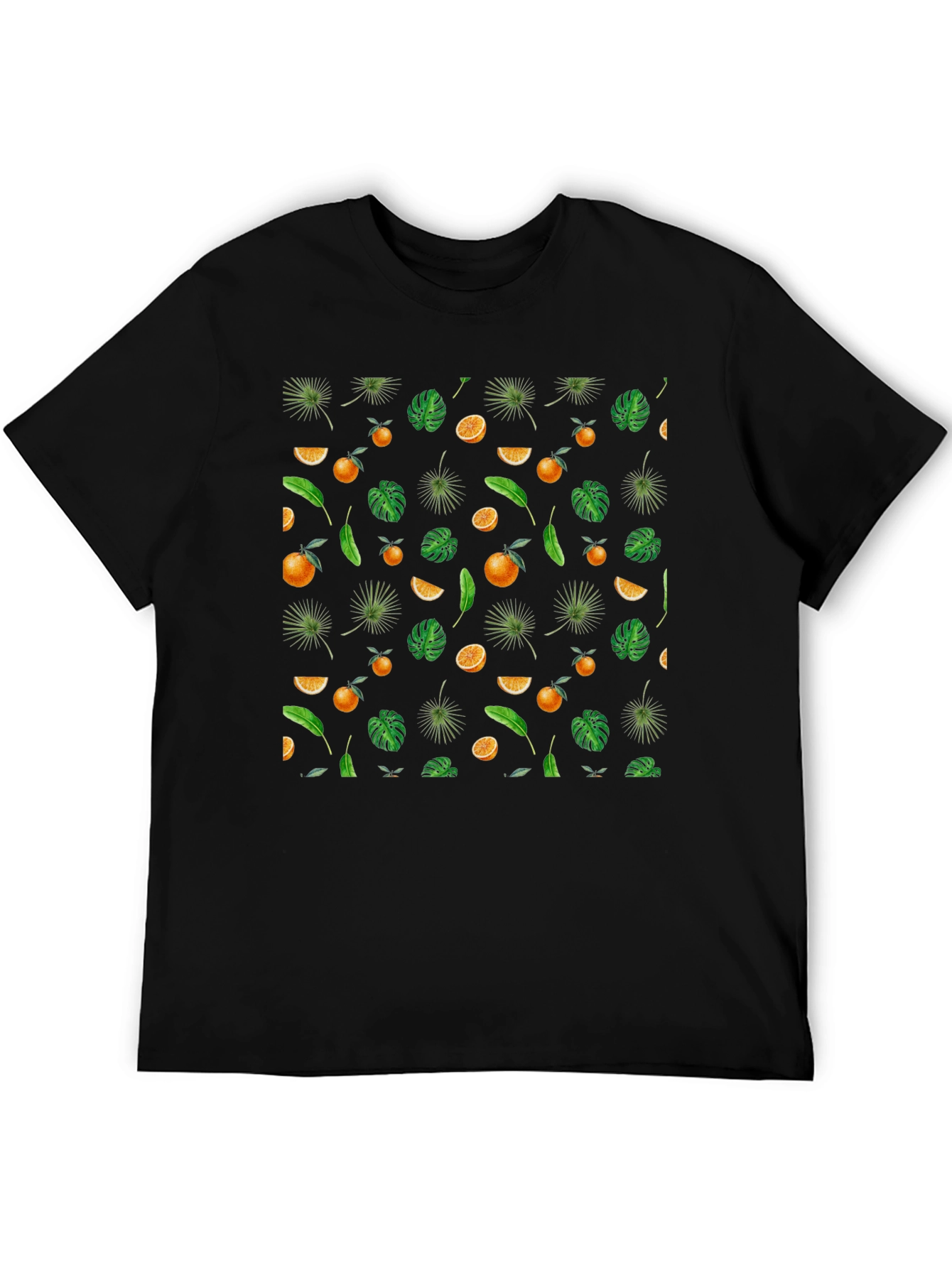 Tropical Fruit Print T-Shirt