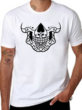 Sugar Skull Graphic Black T-Shirt - Mens Fashion