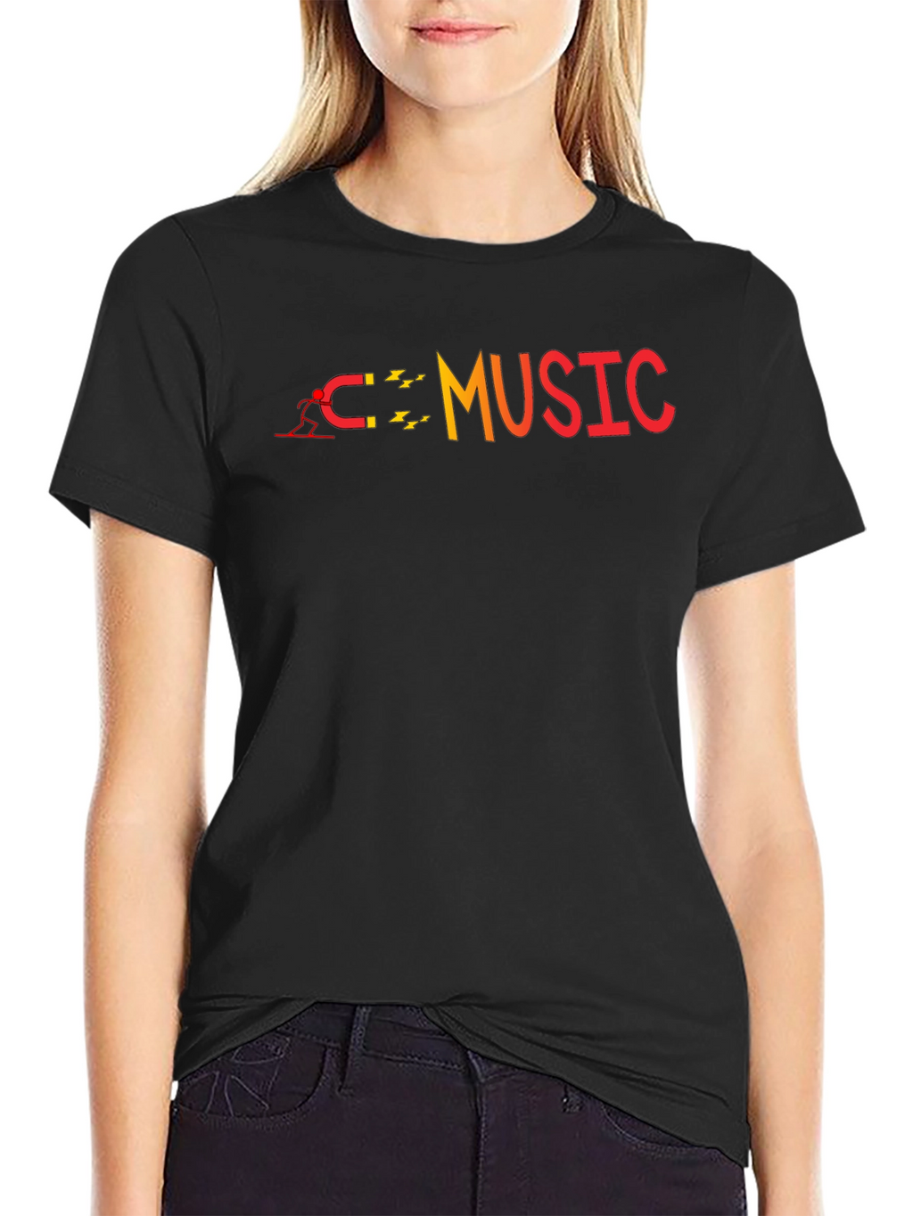 Music Magnet Graphic T-Shirt