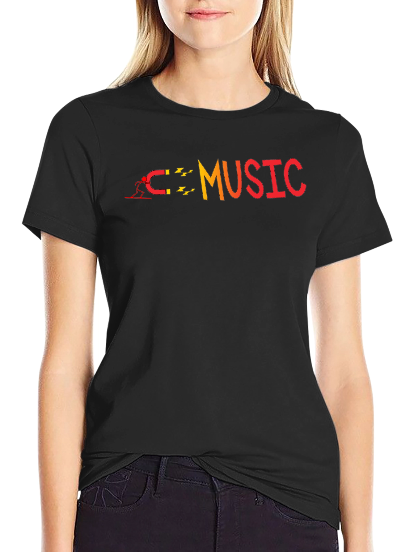 Music Magnet Graphic T-Shirt