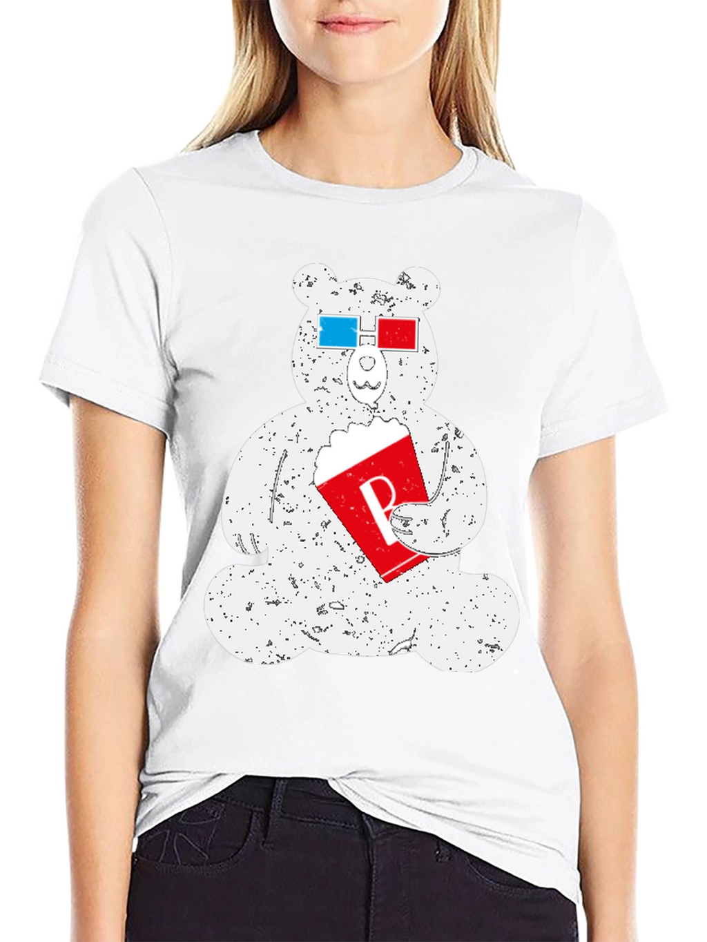 Movie Buff Bear T-Shirt - Funny Graphic Tee