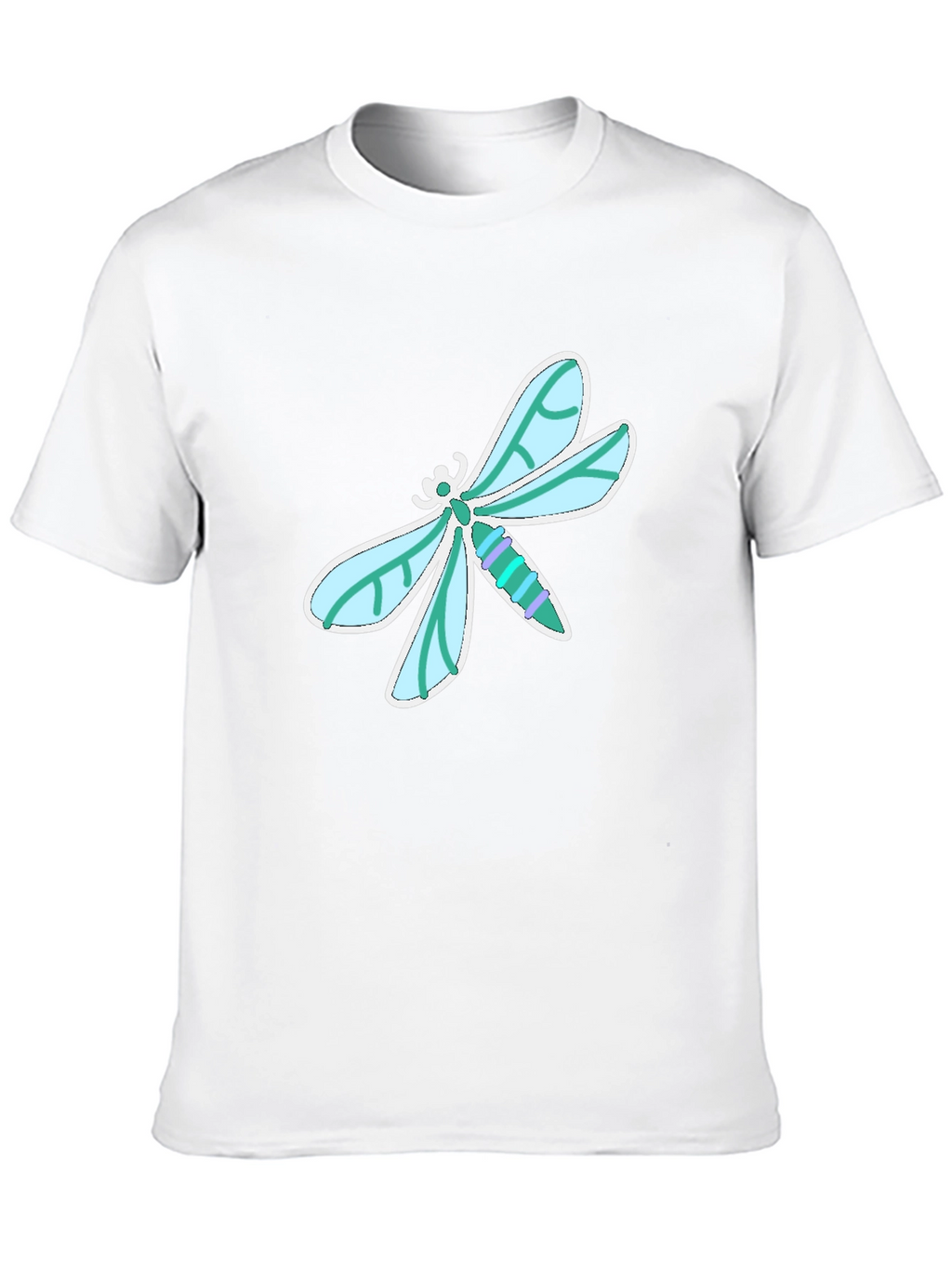 Dragonfly Graphic Tee - Stylish Black Cotton T-Shirt