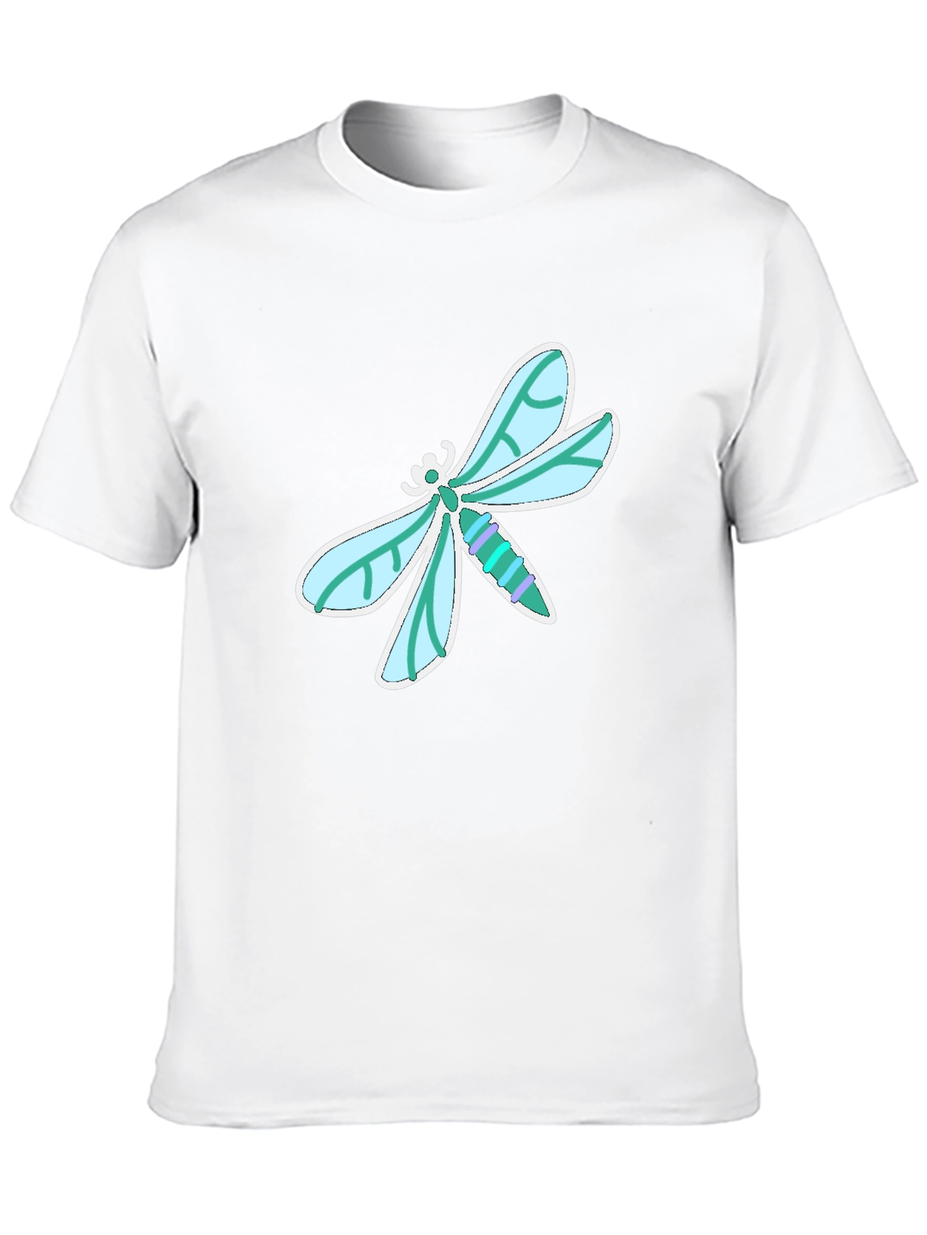 Dragonfly Graphic Tee - Stylish Black Cotton T-Shirt