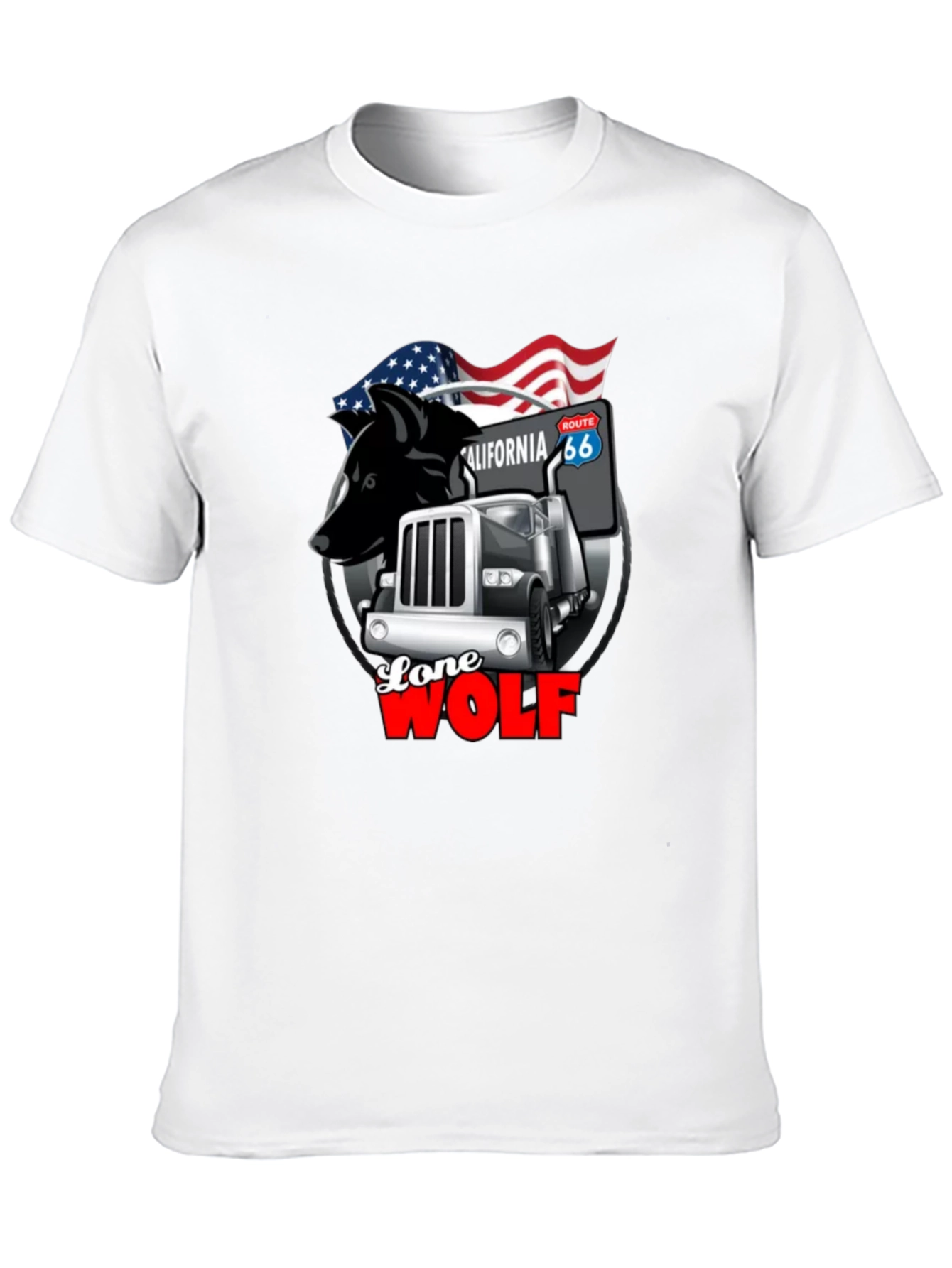 Lone Wolf Trucker Graphic Tee