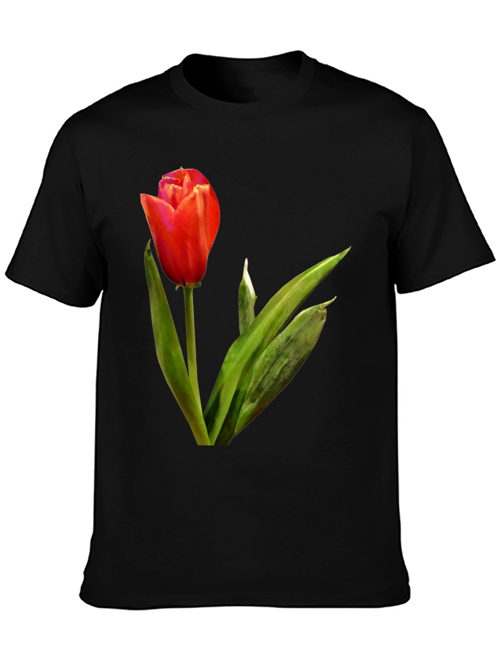 Tulip Graphic Tee - Stylish Floral Design