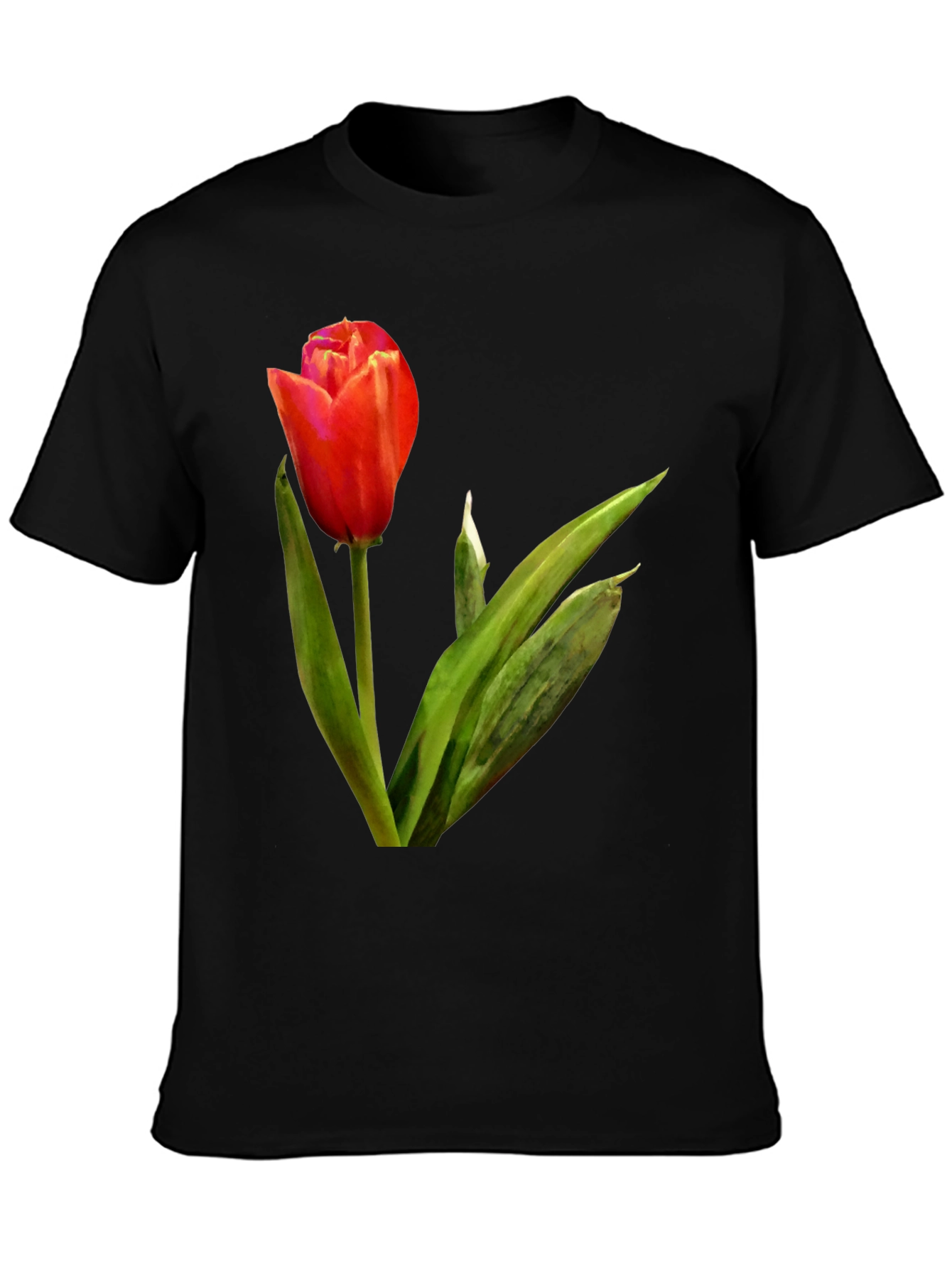 Tulip Graphic Tee - Stylish Floral Design