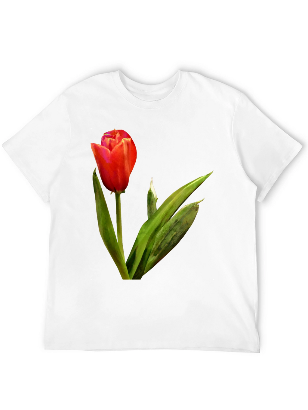 Tulip Graphic Tee - Stylish Floral Design