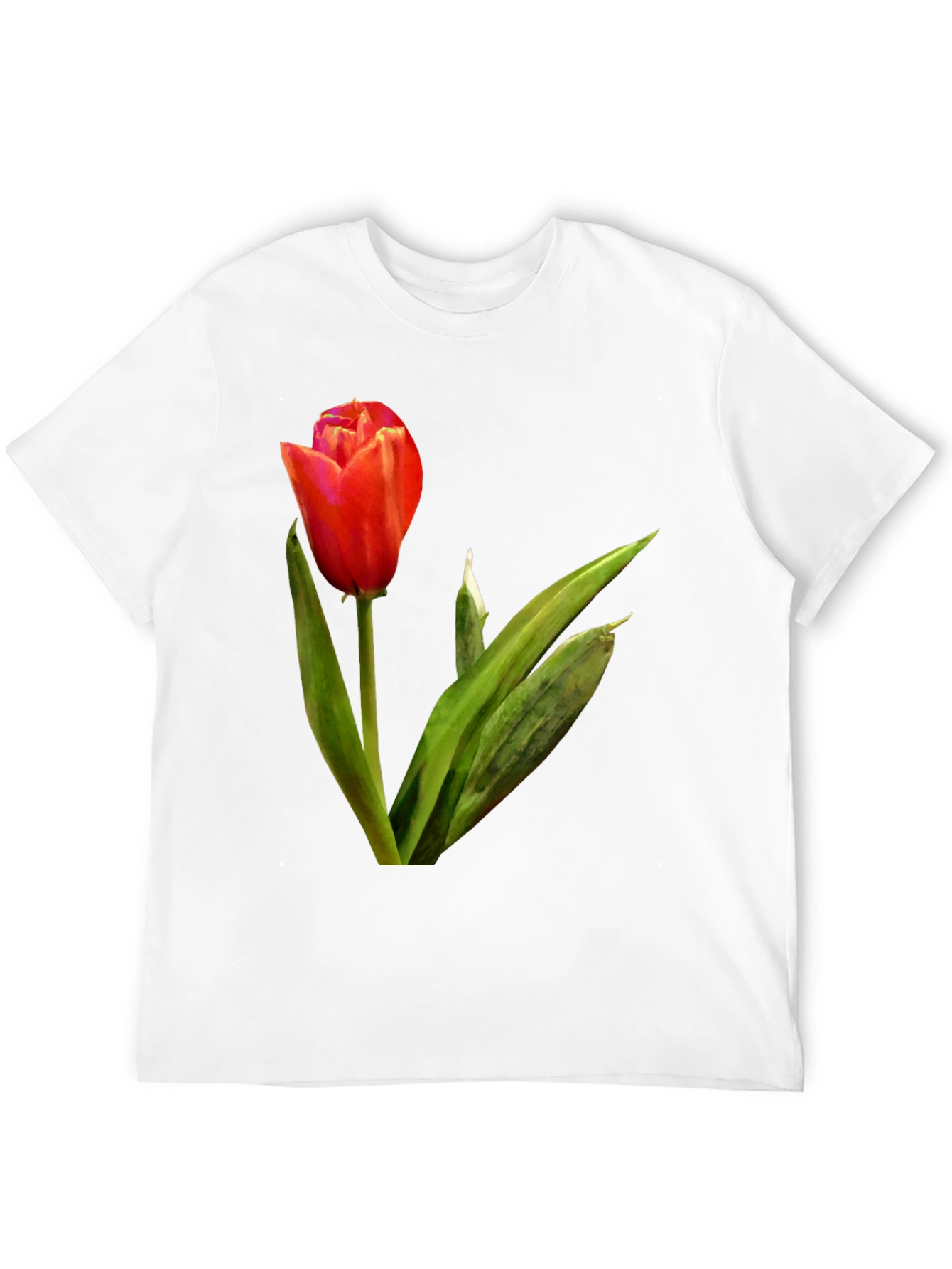 Tulip Graphic Tee - Stylish Floral Design