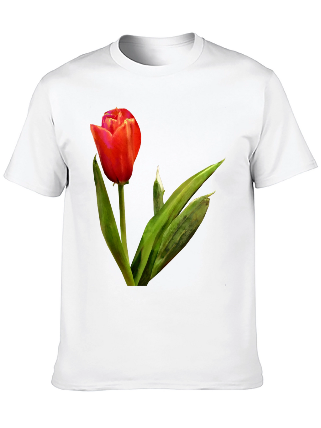 Tulip Graphic Tee - Stylish Floral Design