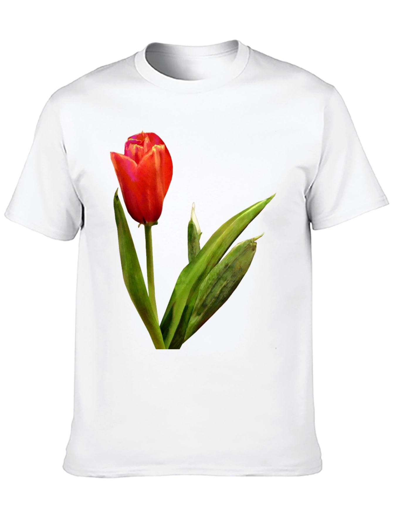 Tulip Graphic Tee - Stylish Floral Design