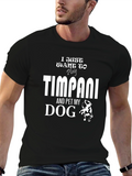 Timpani & Dog T-Shirt: Musician Pet Lover Tee
