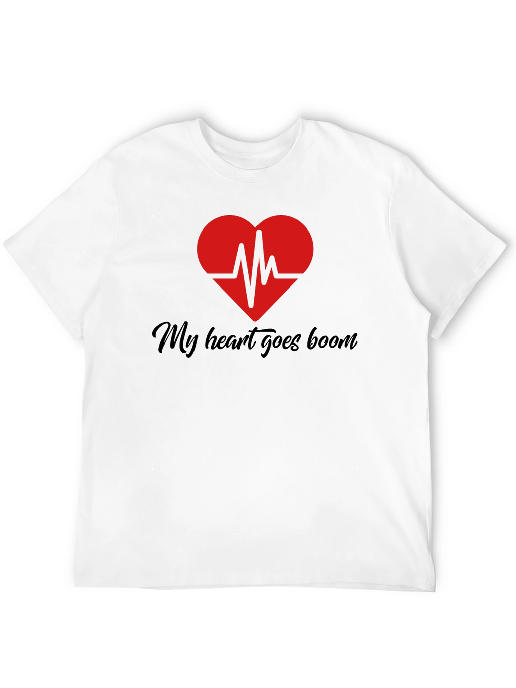 My Heart Goes Boom Graphic T-Shirt