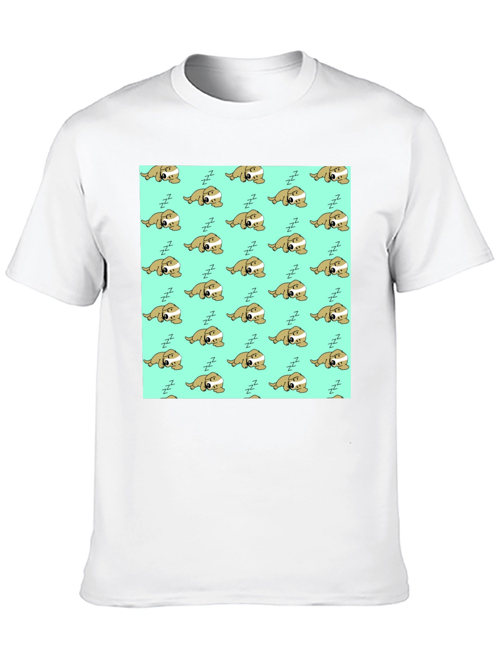 Sleepy Sloth Graphic Tee - Unisex Black T-Shirt