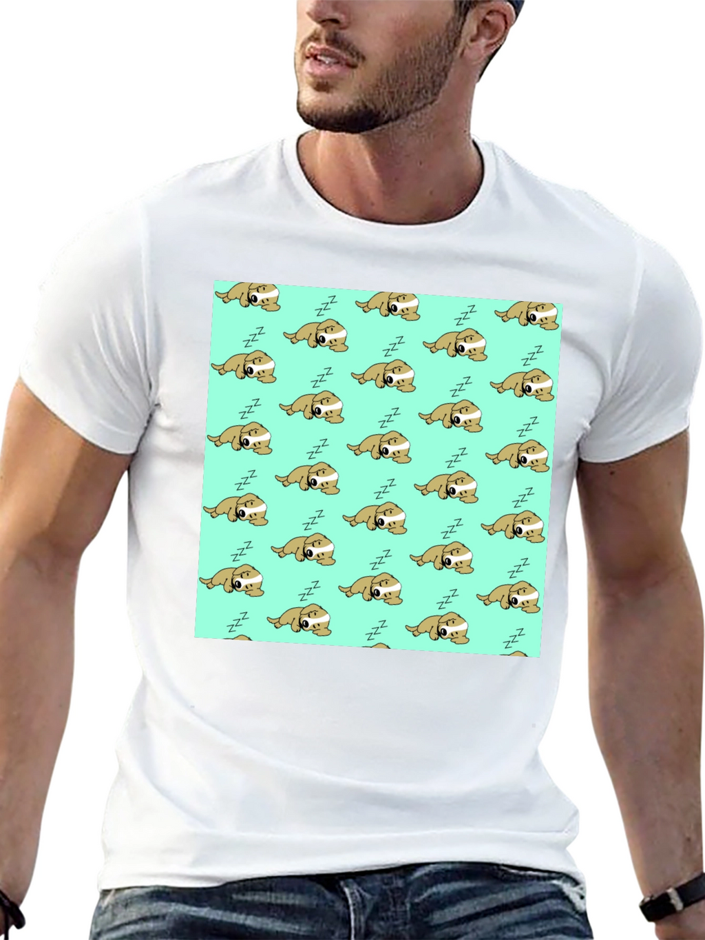 Sleepy Sloth Graphic Tee - Unisex Black T-Shirt