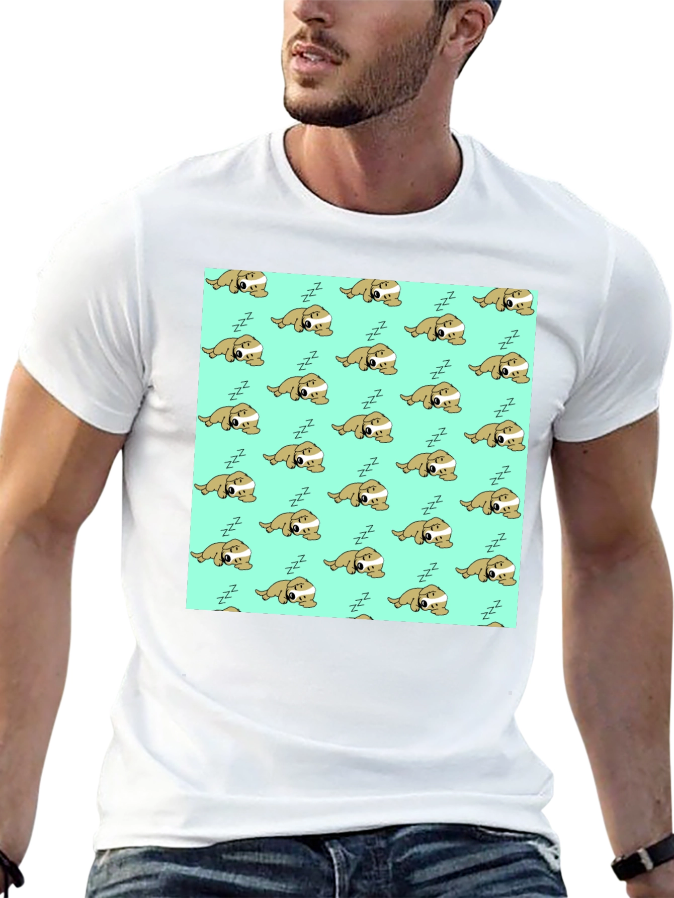 Sleepy Sloth Graphic Tee - Unisex Black T-Shirt