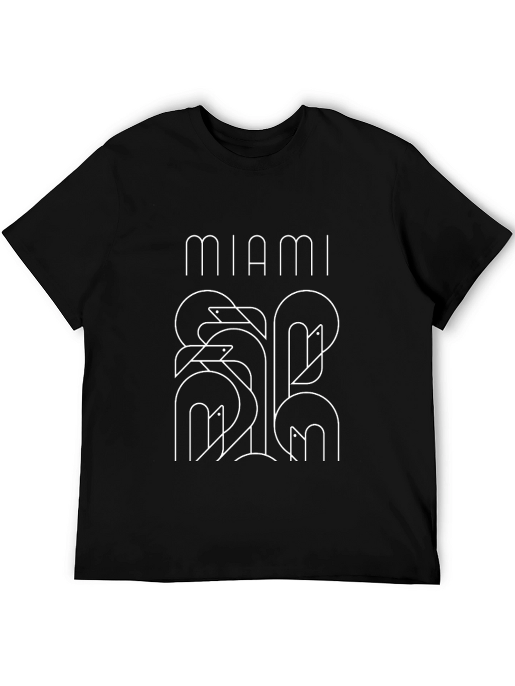 Miami Flamingo Graphic T-Shirt - Modern Design