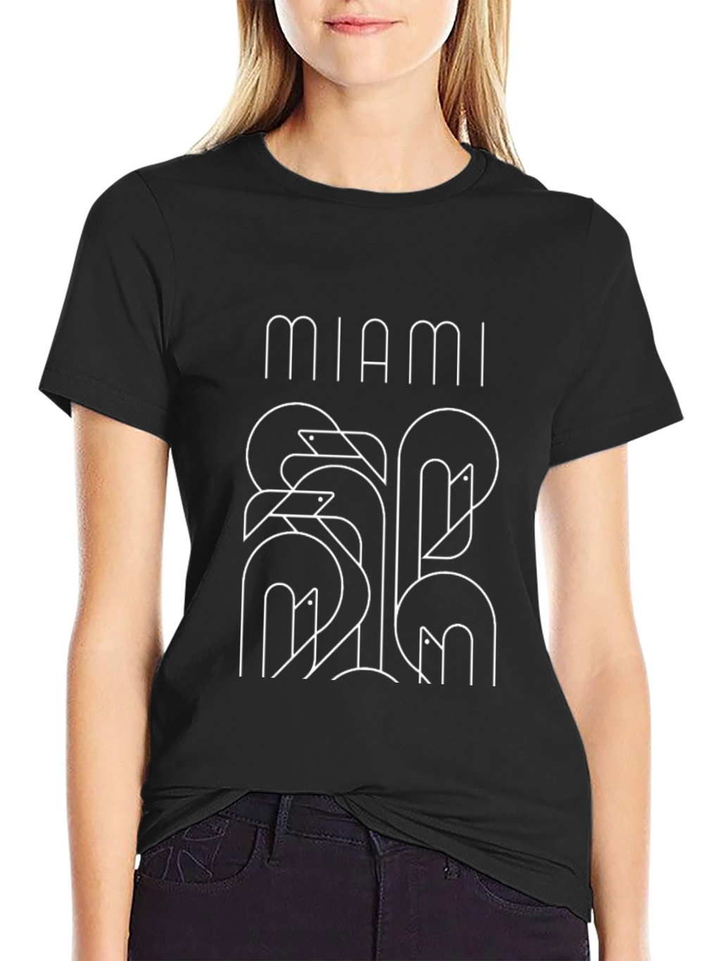 Miami Flamingo Graphic T-Shirt - Modern Design