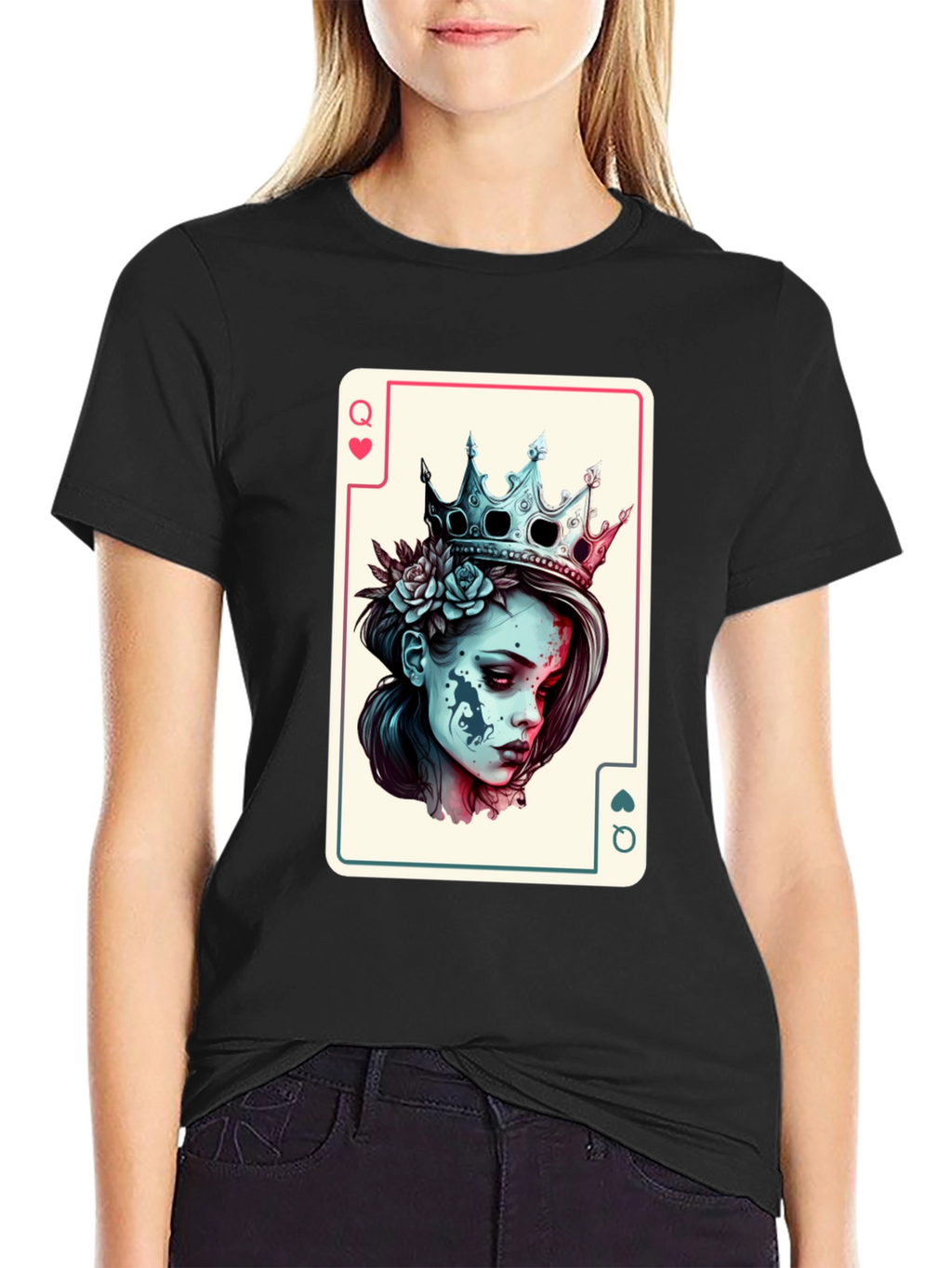 Queen of Hearts Card T-Shirt