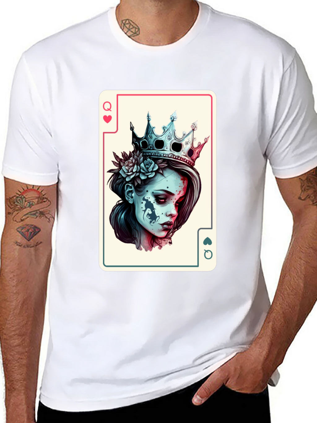 Queen of Hearts Card T-Shirt
