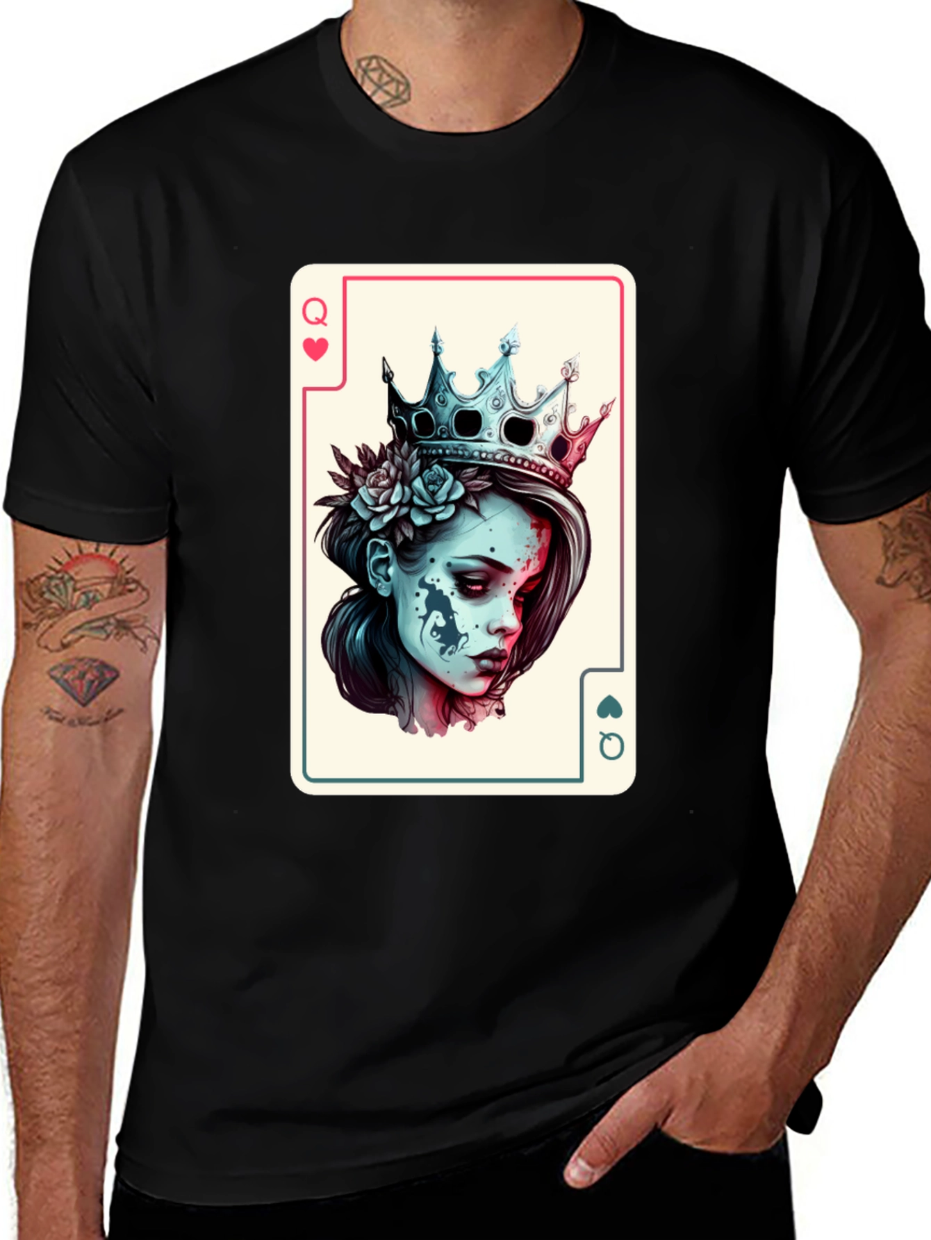 Queen of Hearts Card T-Shirt