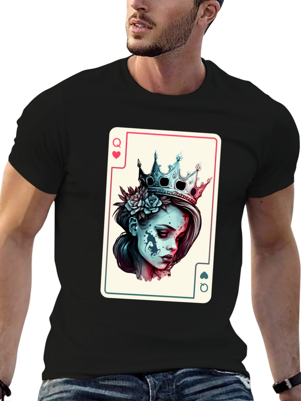 Queen of Hearts Card T-Shirt