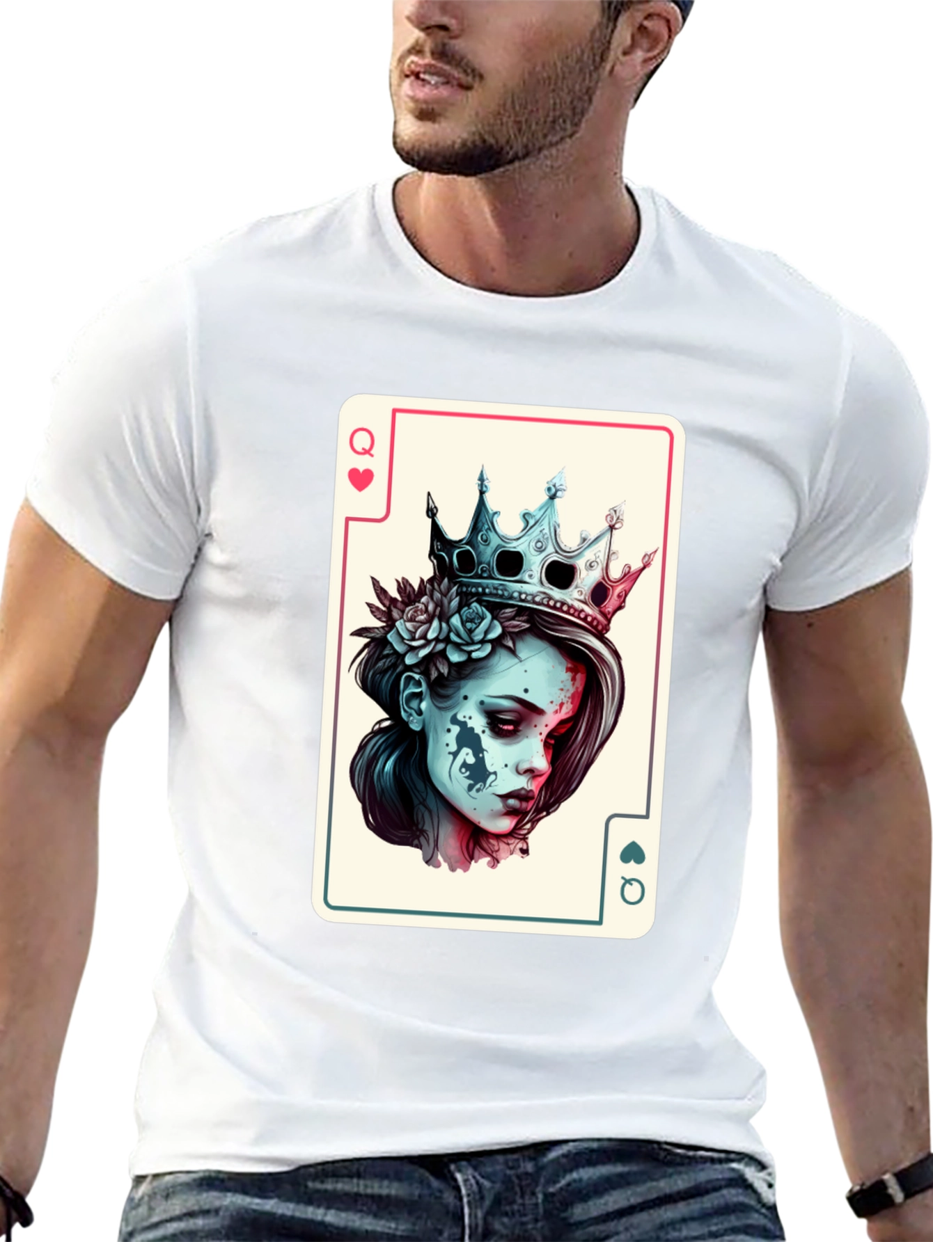 Queen of Hearts Card T-Shirt