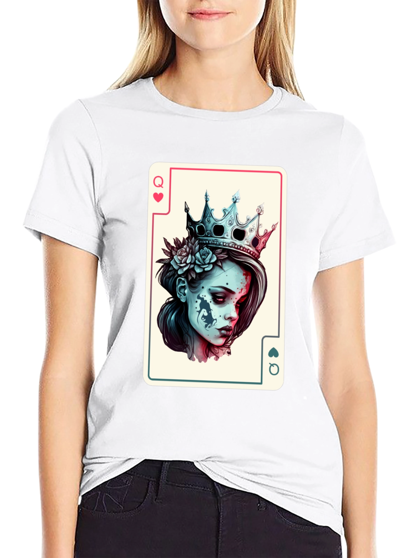 Queen of Hearts Card T-Shirt