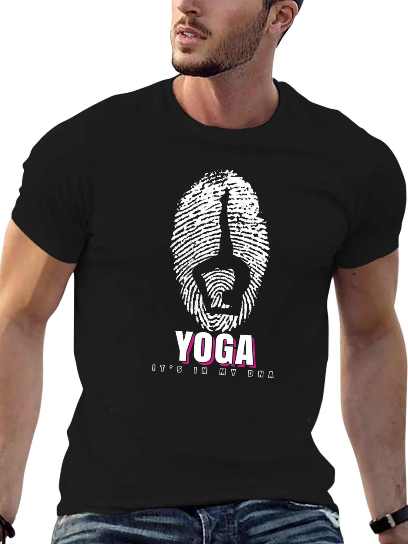 Yoga DNA Graphic Tee - Black Unisex T-Shirt