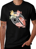 Artists Palette Graphic Tee - Black Cotton T-Shirt